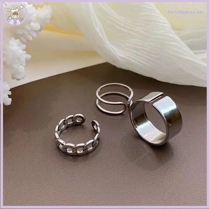 Bộ 3 Nhẫn Thời Trang Cho Nữ