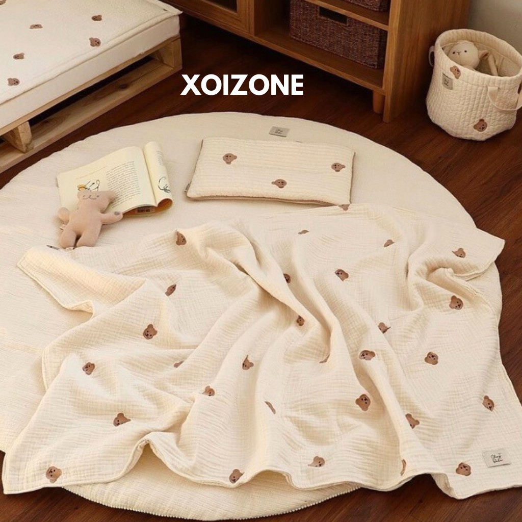 Chăn - Gối sơ sinh - Gối ôm - Thảm nằm CHEZBEBE handmade Hàn Quốc cho bé