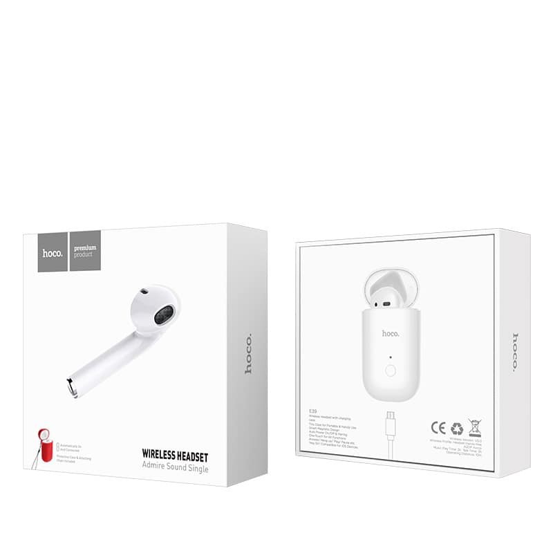 [ Nowship -mới tai nghe bluetooth-không dây 1 tai chạm nghe HOCO E39 giống air pods