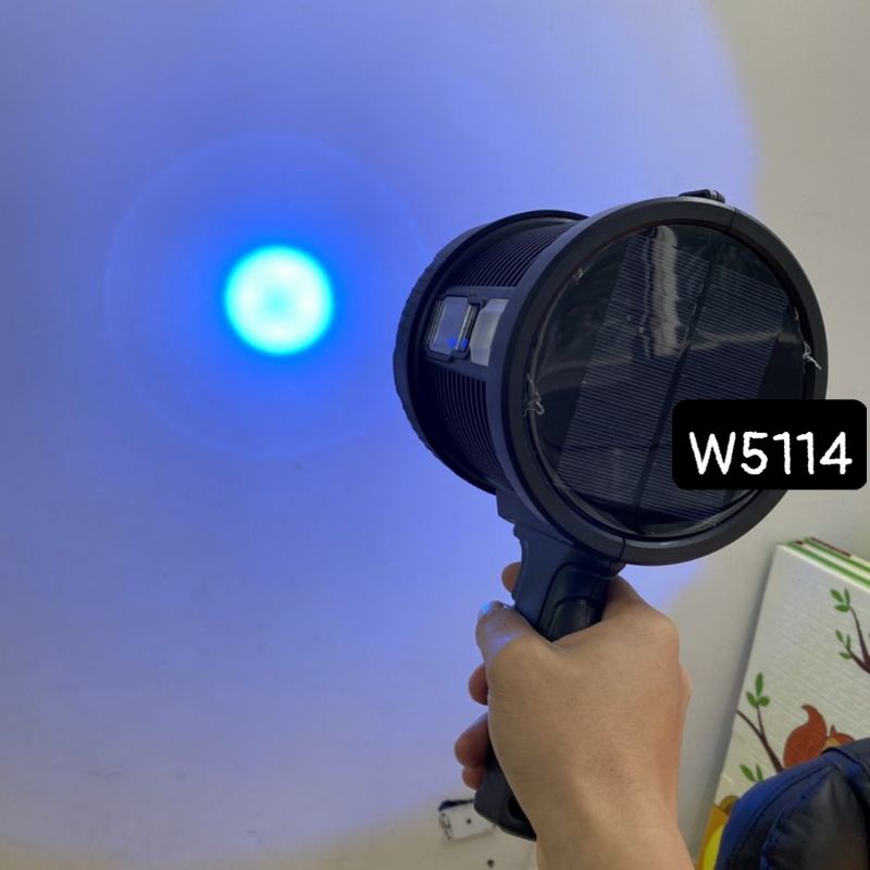 Đèn Pin Siêu Sáng W5114 Có 4 Ánh Sáng Trắng - Xanh - Vàng - Đỏ