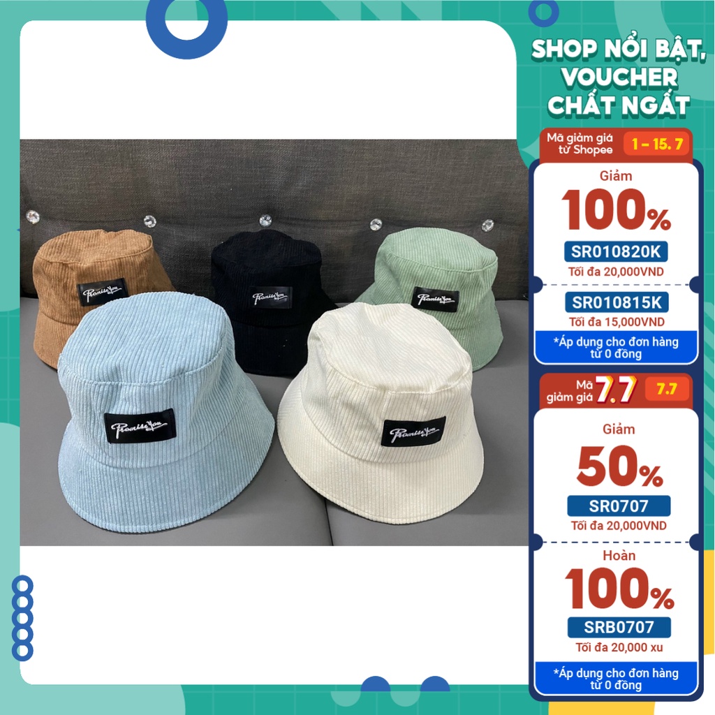 Nón Bucket Nhung Promiseyou NB32