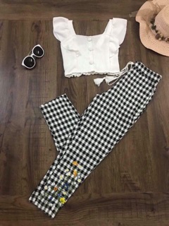SET CARO THÊU HOA CÚC