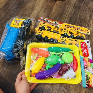 [Rẻ vô địch] COMBO 5 CHIẾC XE + KHAY HOA QUẢ CHO BÉ