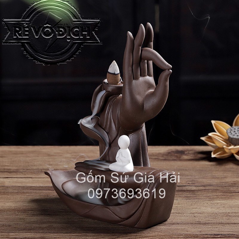 Thác Khói Trầm Hương Chảy Ngược Phật Thủ Liên Hoa - Thác Khói Xông Trầm Hương Chảy Ngược