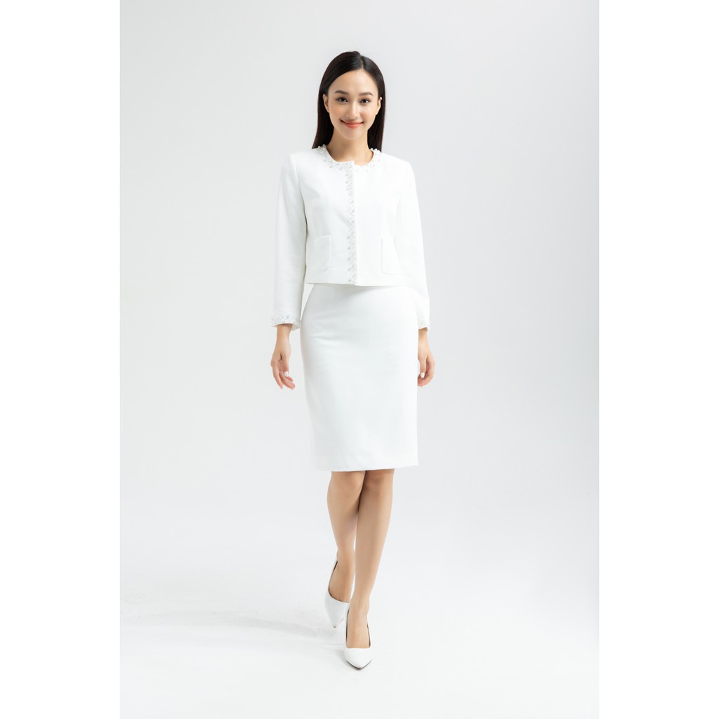 [NHẬP WABRTL5 GIẢM 10% TỐI ĐA 50K ĐH 250K ]Áo Vest nữ viền ngọc thiết kế IVY moda MS 67C5872