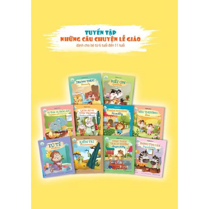 [Mã LIFEHOT55 giảm 10% đơn 99K] Sách - Trọn bộ Bé học lễ giáo Song ngữ (10 quyển) - First News | BigBuy360 - bigbuy360.vn