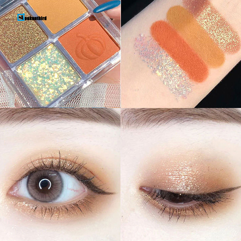 [Hàng mới về] Bảng phấn mắt 4 mờ ánh ngọc trai trang điểm lấp lánh chống nước