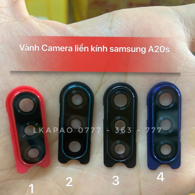 Vành camera liền kính Samsung Galaxy a20s zin