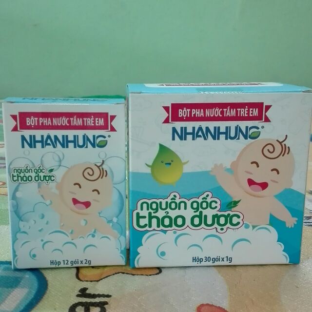 Bột pha nước tắm trẻ em Nhân Hưng