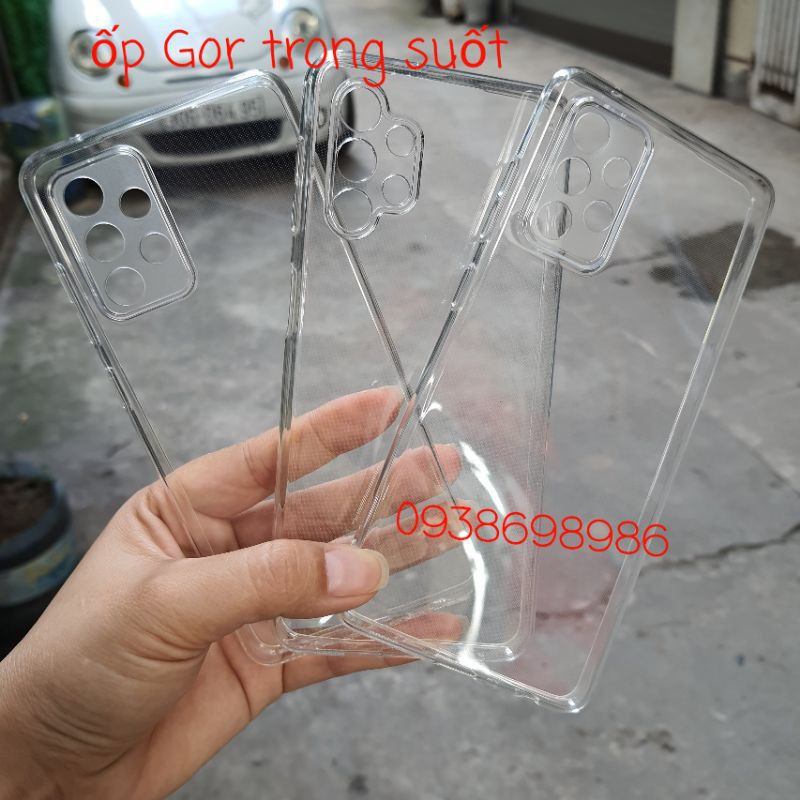Ốp lưng dẻo Gor TPU cho Samsung S22 ULTRA S22 PLUS S22 S21 FE A32 5G, A52 5G, A72 5G bảo vệ camera silicon trong suốt