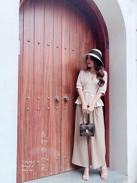 Set áo peplum và quần ống xuông( có video thật) | BigBuy360 - bigbuy360.vn