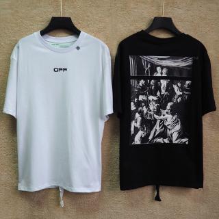 Áo Thun Tay Ngắn In Chữ Off White Trẻ Trung Cho Cặp Đôi
