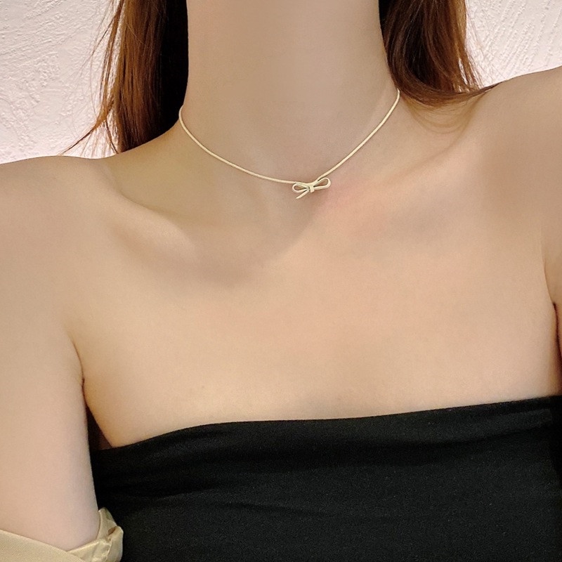 Vòng cổ Đính Nơ Phong Cách Hàn Quốc Thời Trang