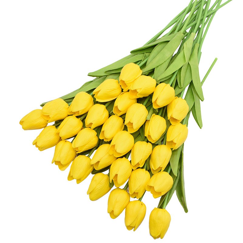 10 Chiếc Cảm Ứng Thật Nhân Tạo Hoa Tulip Cô Dâu Bó Hoa PU Giả Cho Ngày Của Mẹ Trang Trí Đám Cưới Tiệc Sinh Nhật Trang Trí Sân Vườn Nhà