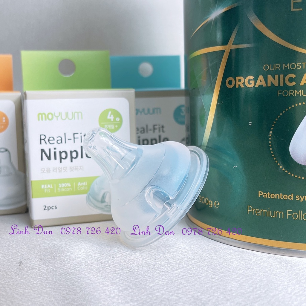 Núm ti bình sữa Moyuum số 1 2 3 4 giá tốt chính hãng tại HCM. Núm moyuum chính hãng