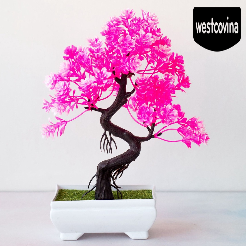 [Hot]☀ Chậu Hoa Bonsai Giả Màu Sắc Tươi Sáng