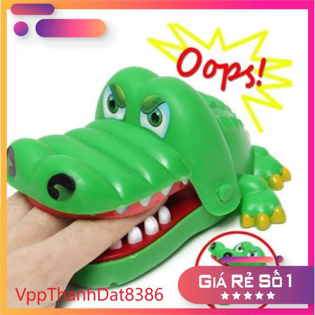 (Sale) Đồ chơi cá sấu khám răng giảm stress cực vui nhộn cá sấu sập hộp to