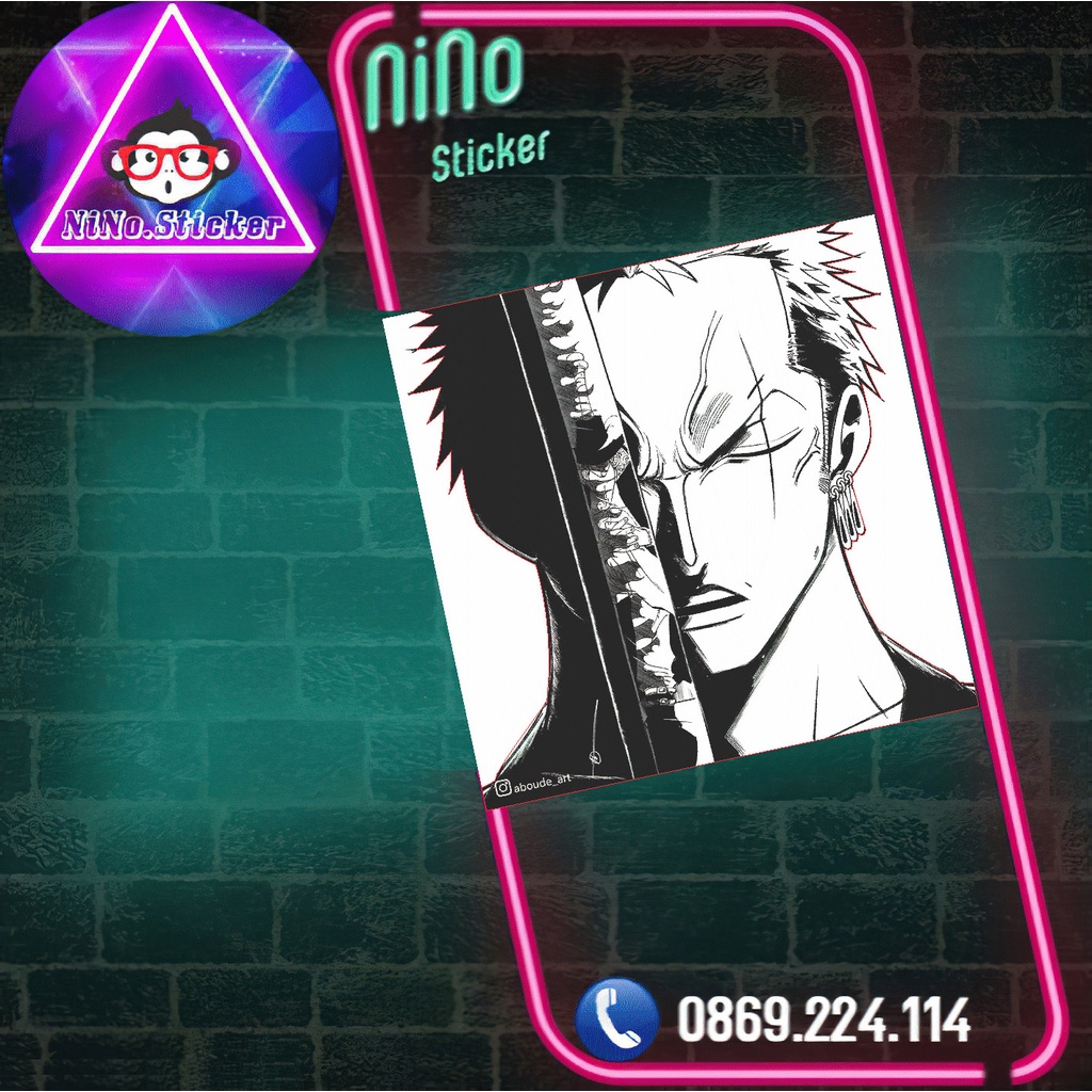 Hình Ủi Nhiệt - Decal - One Piece - Zoro 1