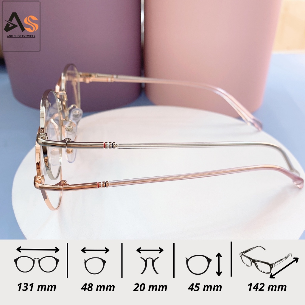 Kính tròn mắt bé nam nữ chất liệu kim loại thời trang  5281 - 29120