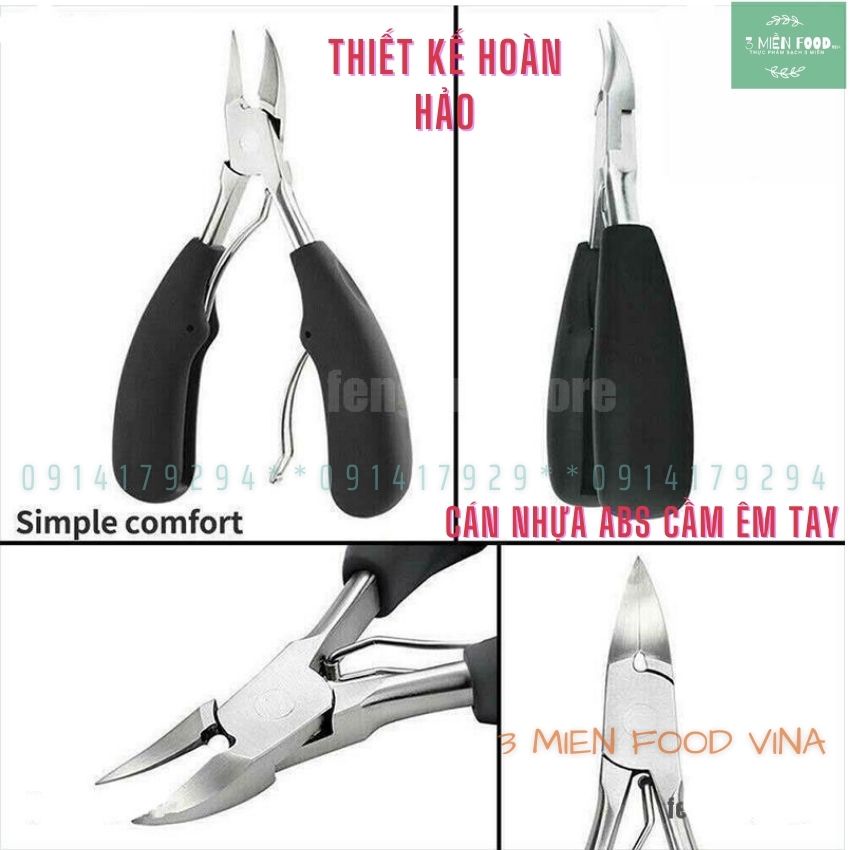 [HCM]Kềm bấm móng chuyên dụng bằng thép không gỉ,bộ kềm cắt móng tay chân,sắc bén thiết kế mới,hiệu quả cao-3 miền food