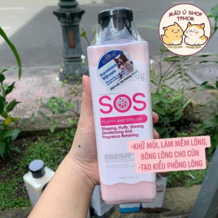 [CHÍNH HÃNG] Sữa Tắm SOS dành cho Chó Và Mèo (530ml)