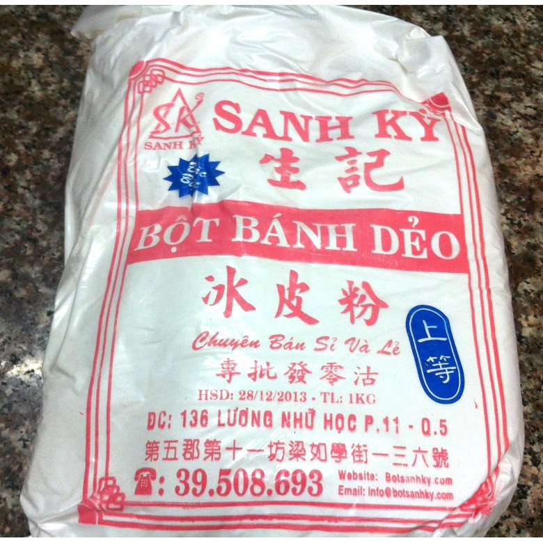 BỘT BÁNH DẺO VỎ SANH KÝ ĐẶC BIỆT LÀM BÁNH TRUNG THU/ BÁNH IN 1KG