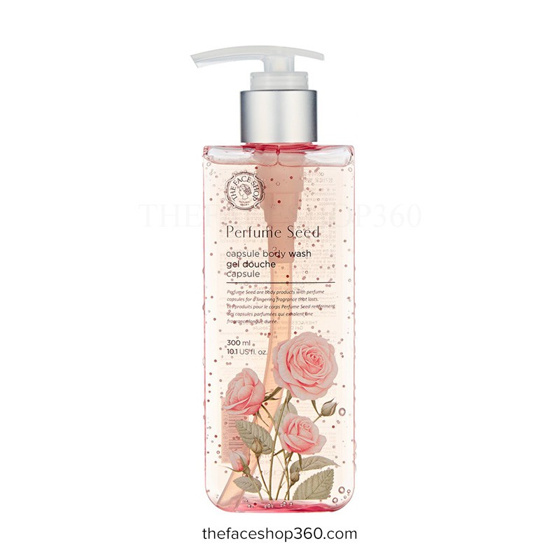 Sữa Tắm Và Dưỡng Thể Hương Nước Hoa Từ Hoa Hồng The Face Shop Perfume Seed 300ml