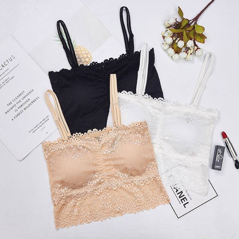 Áo Lót Hai Dây Phối Ren Gợi Cảm Dành Cho Nữ | BigBuy360 - bigbuy360.vn