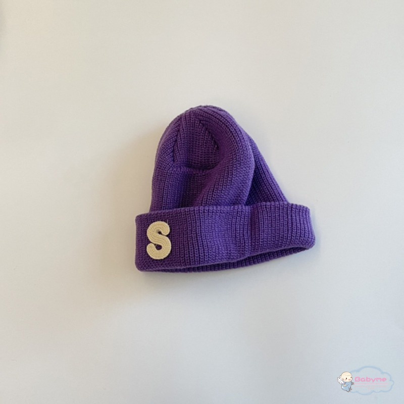 Mũ Beanie Dệt Kim Co Giãn Giữ Ấm Cho Bé
