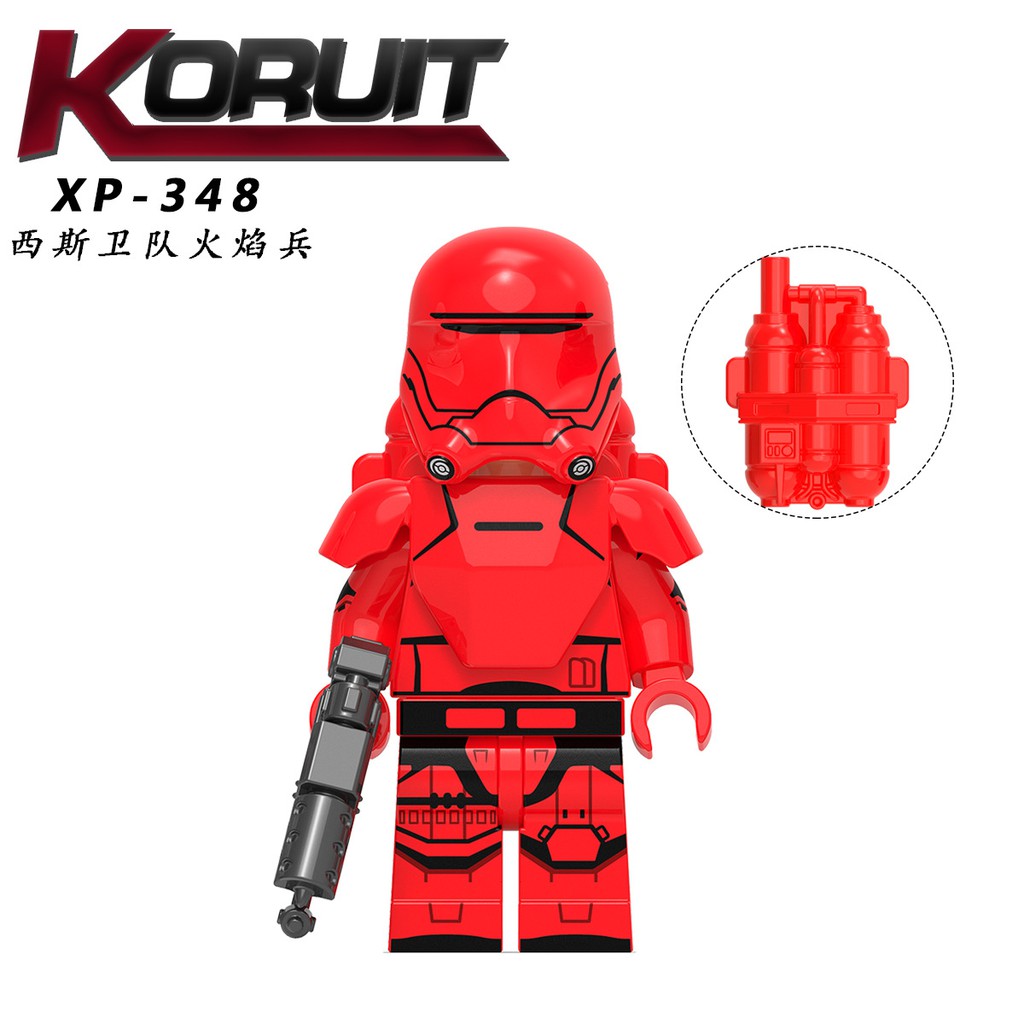 Minifigures Các Mẫu Nhân Vật Trong Star Wars Cuộc Chiến Giữa Các Vì Sao KT1045 Bo Katan Final Order Sith Jet Trooper