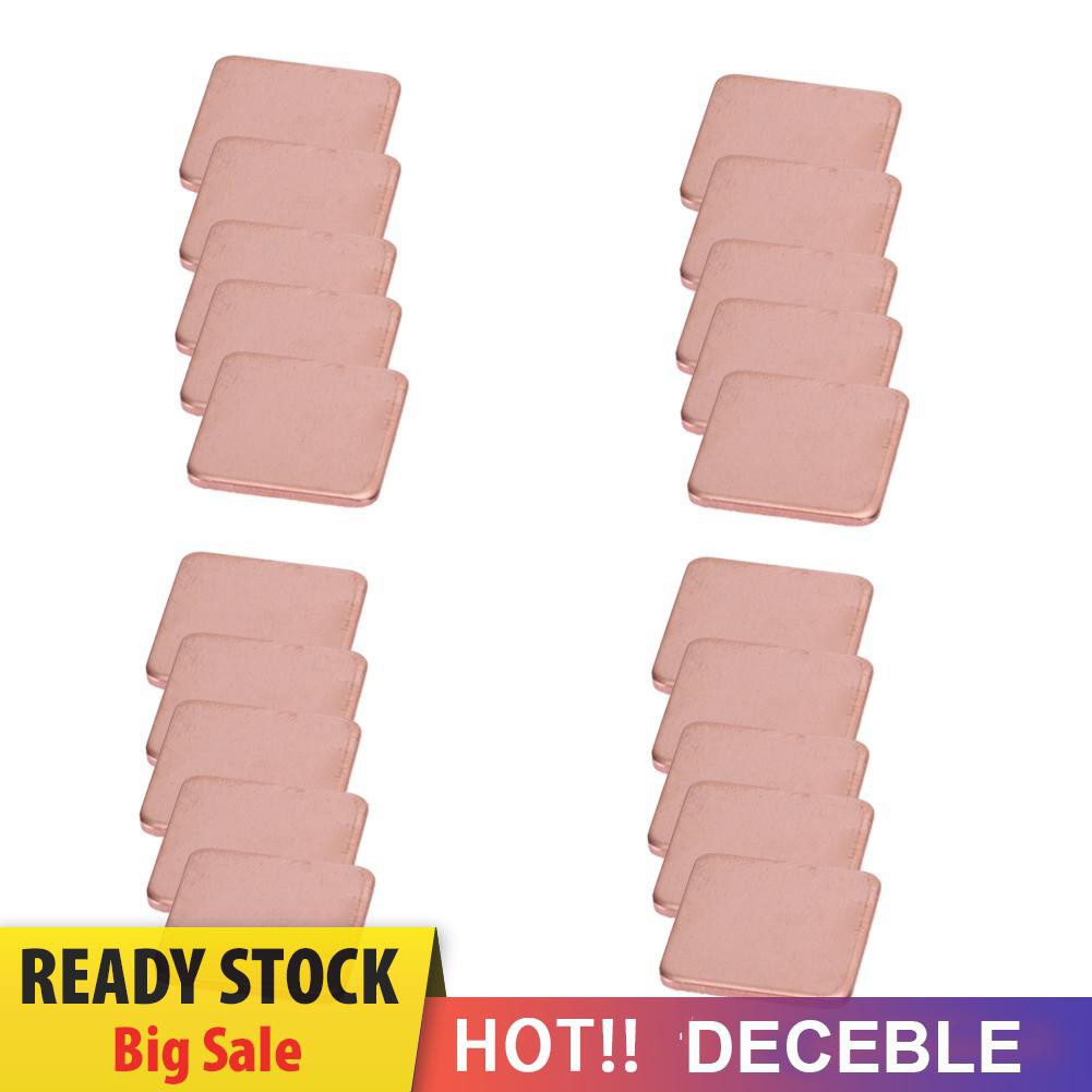 Bộ 20 Miếng Đồng 15mm X 15mm 0.3mm Sang 2mm Cho Laptop