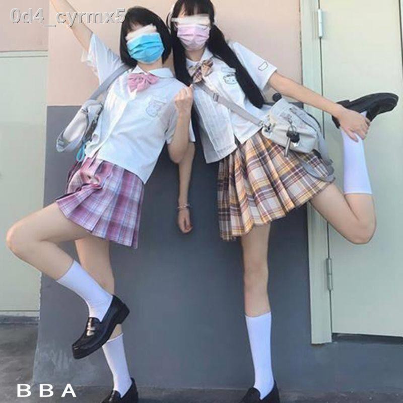 Sữa Cherry Đồng phục JK Original Áo sơ mi ngắn Nhật Bản Nữ sinh Mẫu giáo d