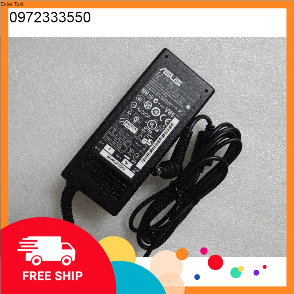 Hàng Zin, Sac Laptop Asus 19V - 3.42A, 65W, Original