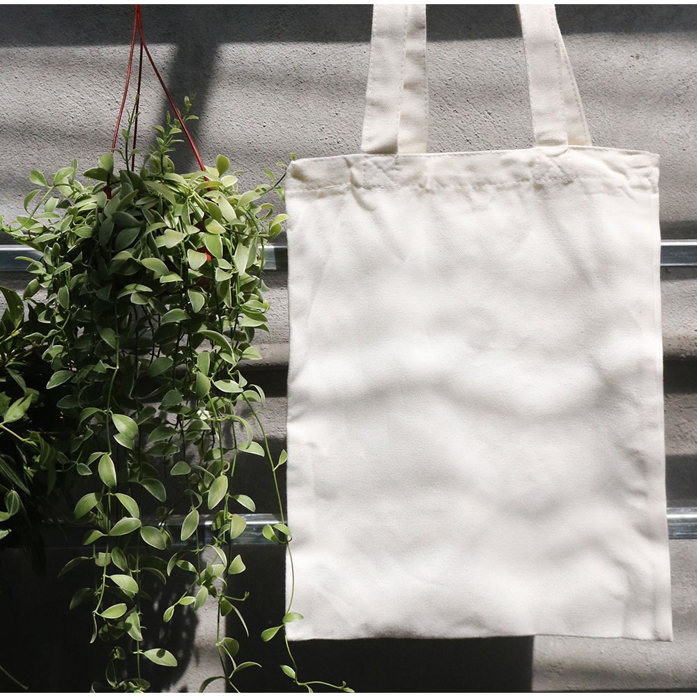 Túi tote vải canvas trắng trơn 30x36cm