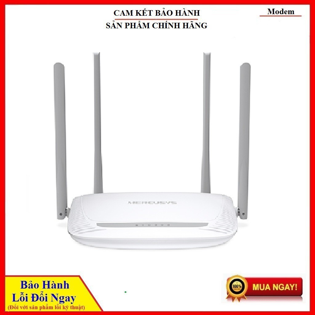 Bộ phát wifi không dây 4 Anten Mercusys MW325R chuẩn N tốc độ kết nối 300Mbps. Chính hãng, BH 24 tháng