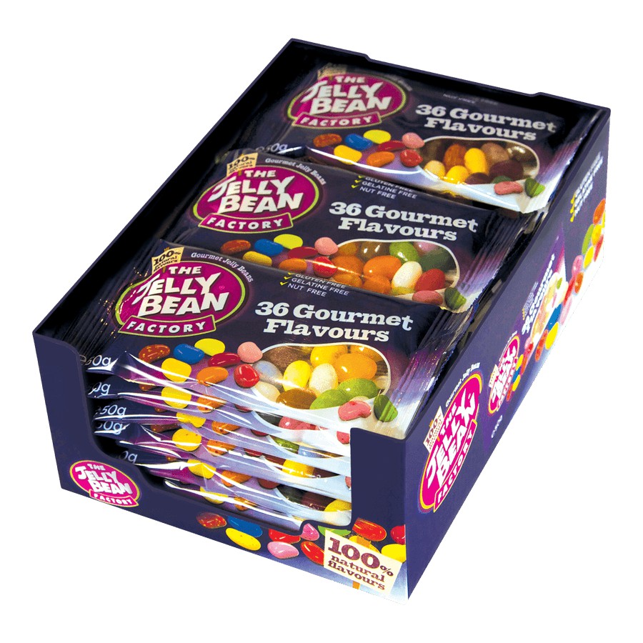 ( Bán sỉ ) Lốc 24 gói Kẹo hạt đậu The Jelly Bean 36 vị gói 50gr