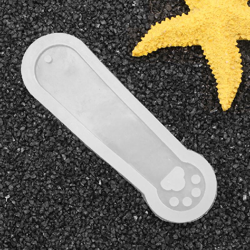 Khuôn Silicone Làm Thẻ Đánh Dấu Trang Sức Hình Dấu Chân Mèo