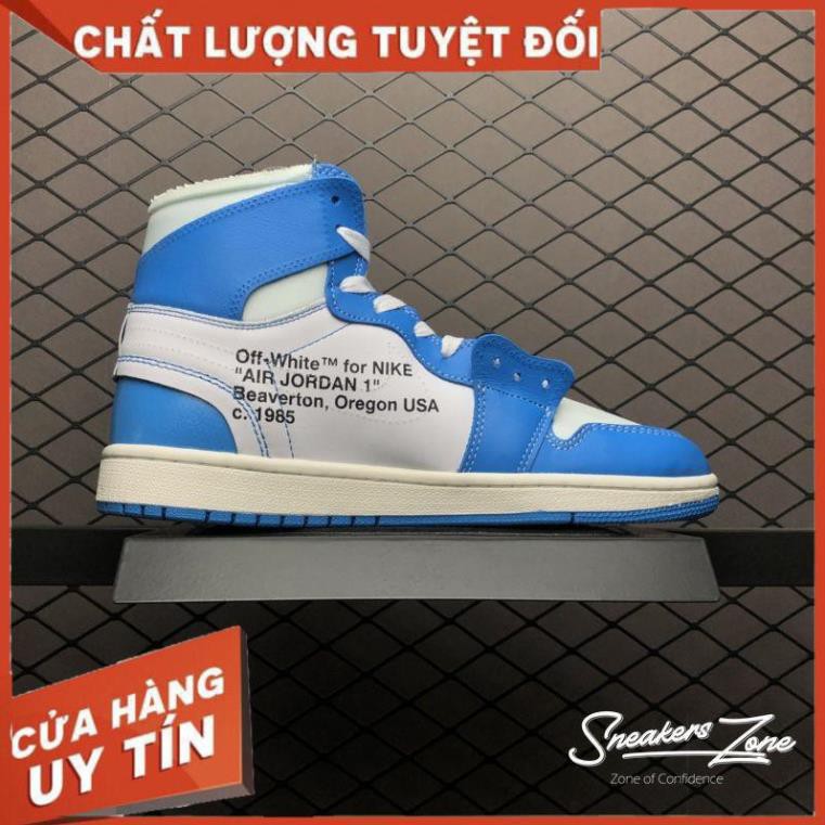 (FREESHIP+HỘP+QUÀ) Giày thể thao AIR JORDAN 1 OFF WHITE Retro High University UNC xanh trắng siêu đẹp cho nam và nữ | WebRaoVat - webraovat.net.vn