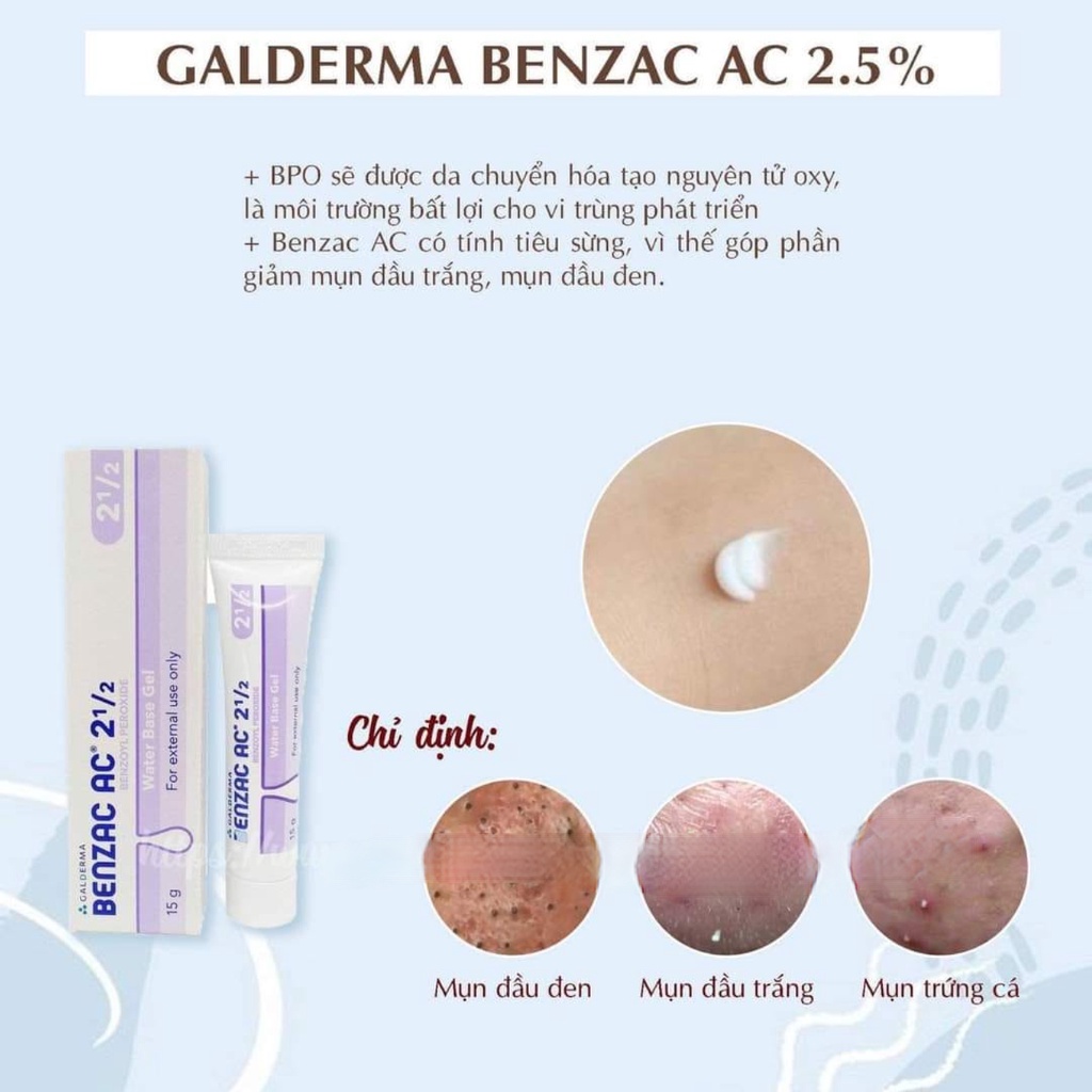 Gel Hỗ Trợ Giảm Mụn Benzac AC 15g