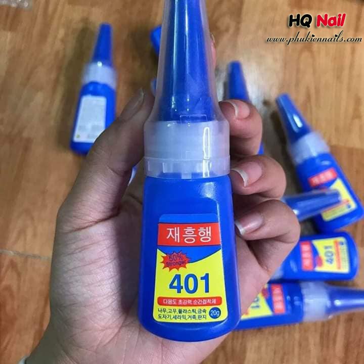 Keo đính đá 401 gắn đá tiện lợi cho bộ nail xinh