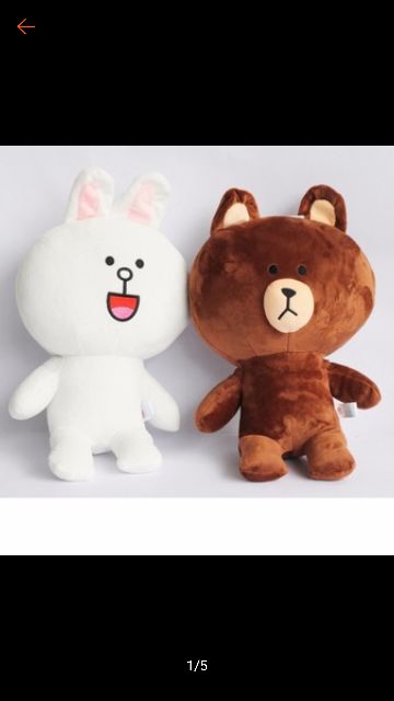 (Tặng kèm 2 áo gấu )Combo 2 Gấu Brown +Cony siêu đáng yêu