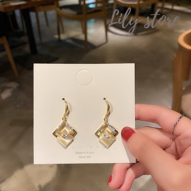 [❤️FREESHIP 50K❤️] Bông Tai Nữ Dáng Dài Tinh Tế, Khuyên tai Nữ Phong Cách Hàn Quốc #V4.19