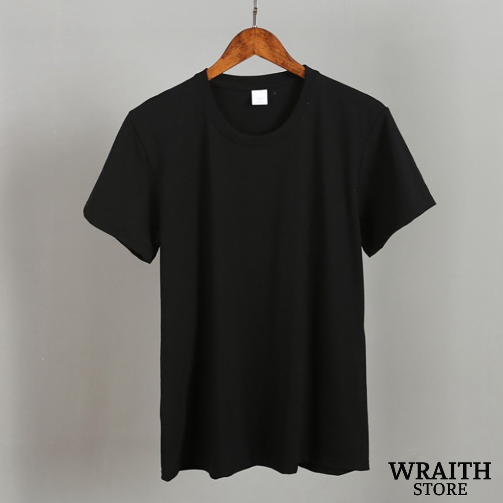 Áo Thun Trơn Wraith Trắng Đen Cotton 4 Chiều Thoáng Mát.