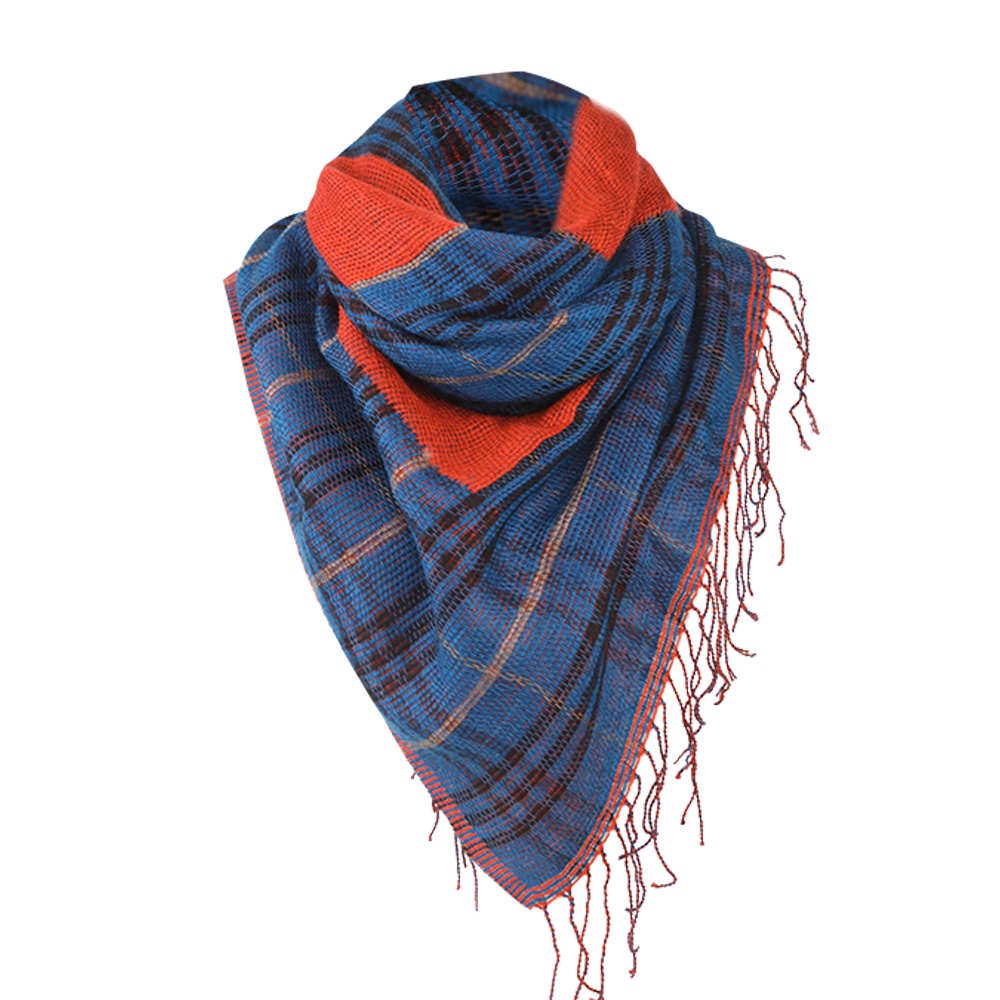 OhSunny Khăn Choàng Cổ Giữ Ấm Màu Sắc Tương Phản Thời Trang Thu Đông