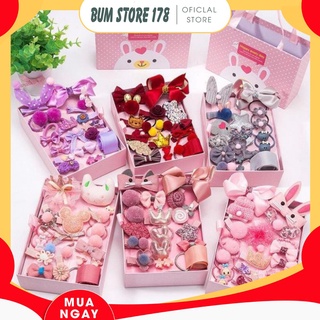 Sét kẹp tóc 18 họa tiết dễ thương cho bé