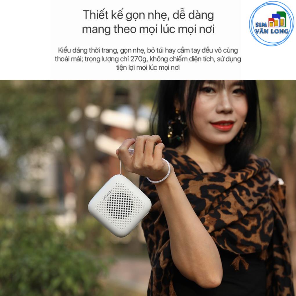 Loa TWS Bluetooth 5.0 VIVAN VS1 Chính Hãng Chất Âm Tốt Bass Mạnh Chống Nước IPX5 5W Thời Lượng Pin Dài _13