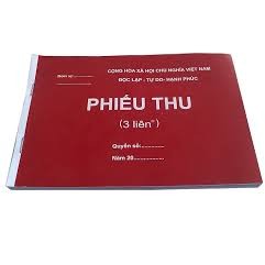 10 Phiếu thu 2 liên, 3 liên 100 tờ