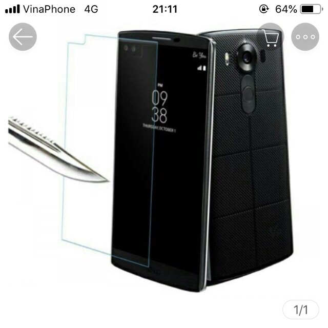 Bộ 3 kính cường lực Lg V10