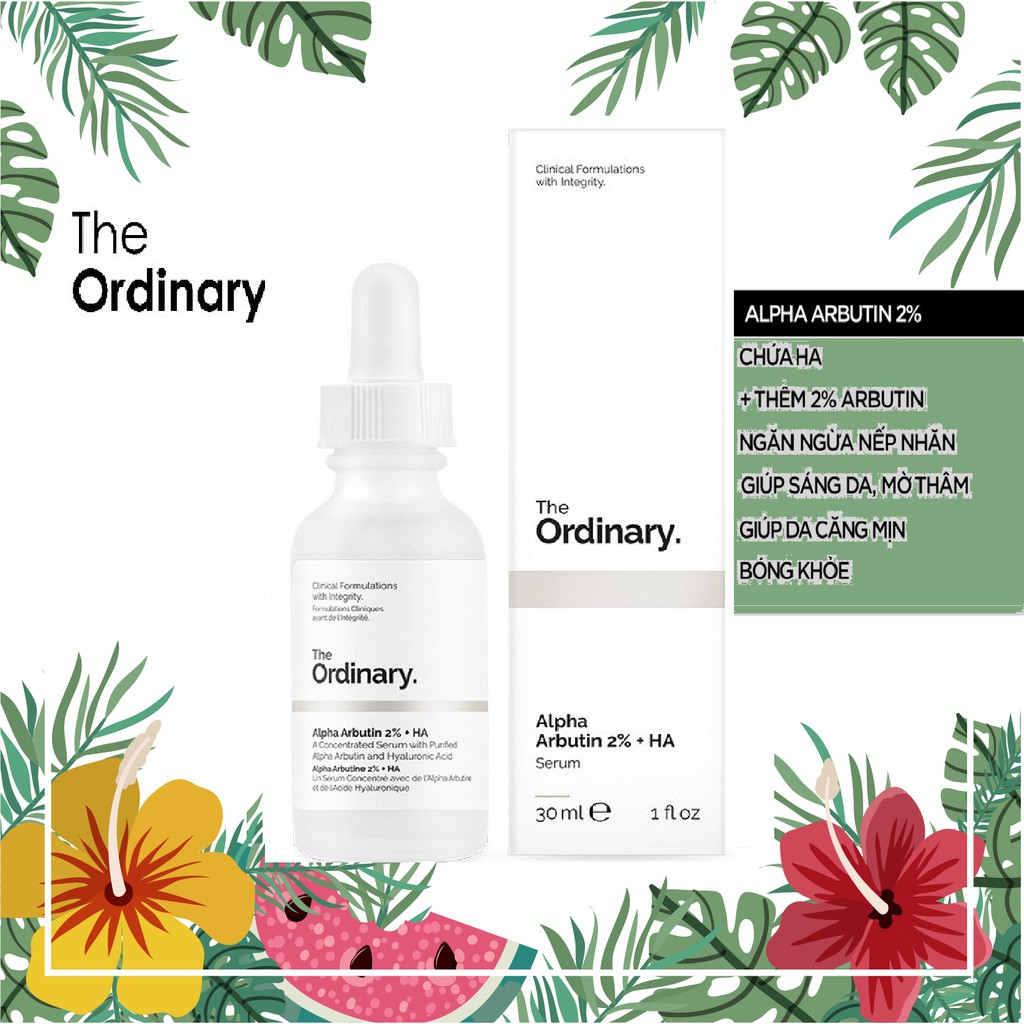 Serum Dưỡng Trắng Da Alpha Arbutin 2% + HA - The Ordinary 30ml