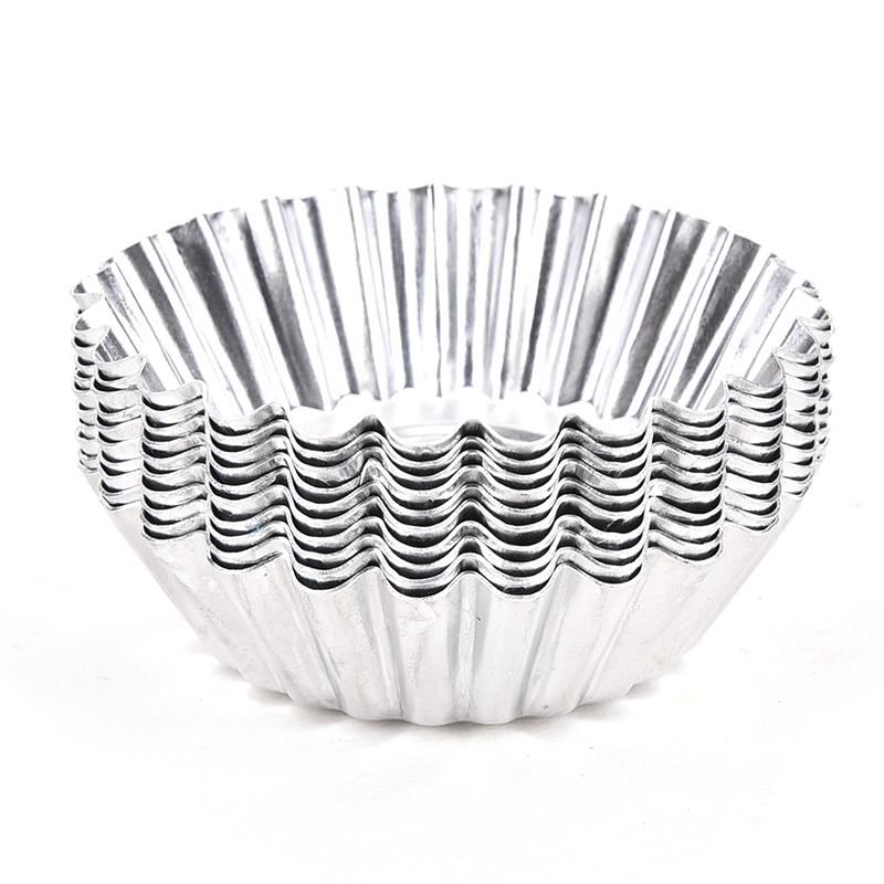 Set 10 Khuôn Tròn Làm Bánh Tart Trứng